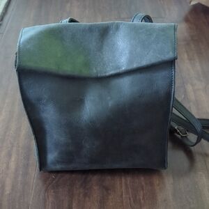Brandy Melville Black Leather Backpack